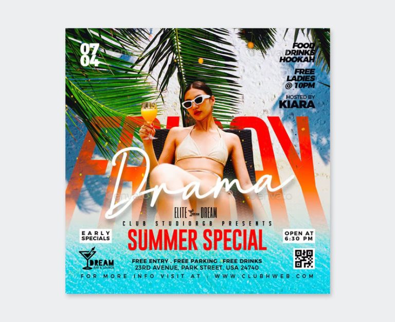 20 Best Summer Event Flyer Templates PSD PSD Design