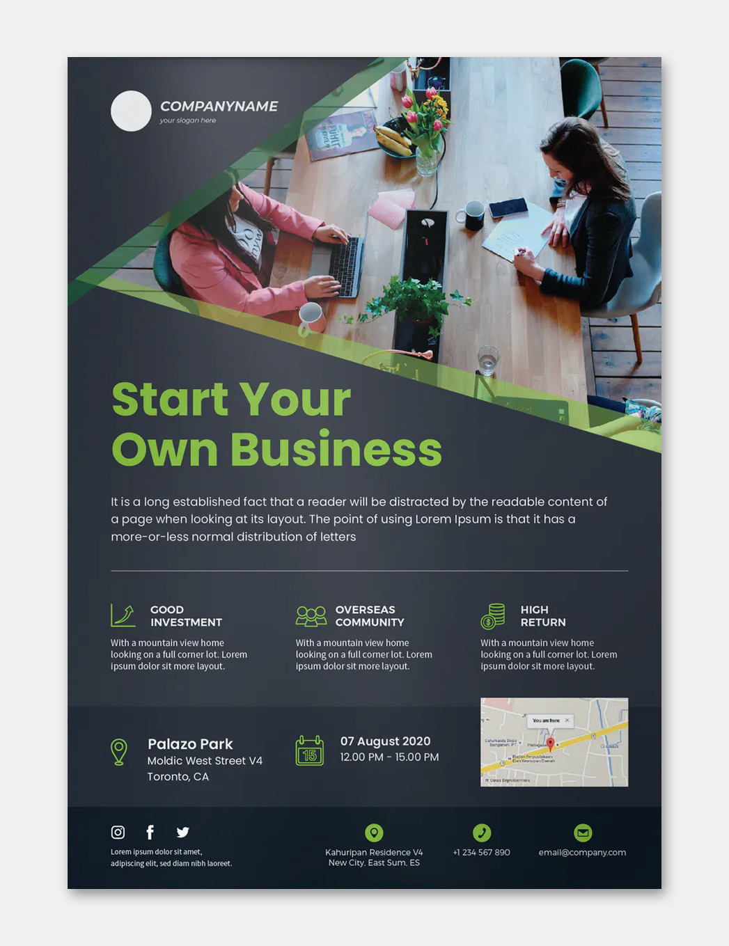 Business Flyer Template EPS