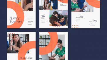Business Instagram story PSD template