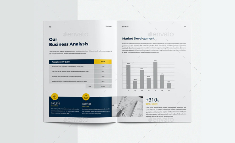 Business brochure design template INDD