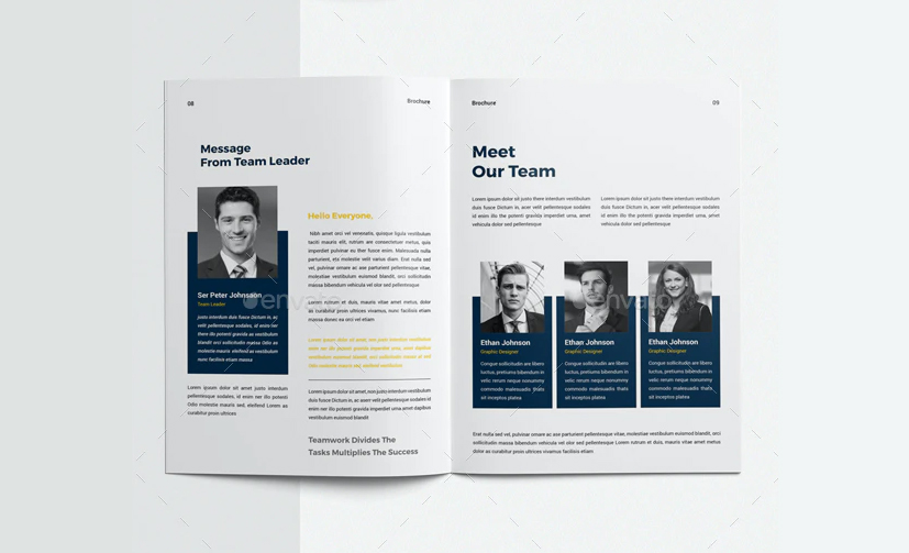 Business brochure template InDesign