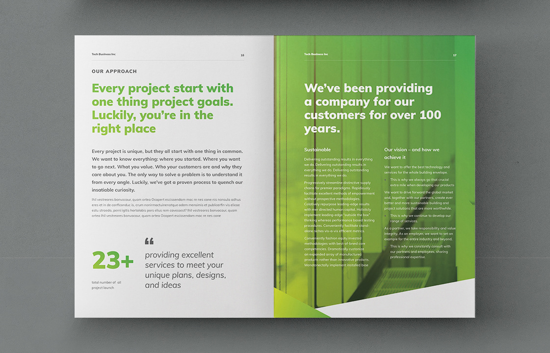 Corporate business brochure design template