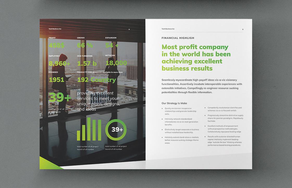 Corporate business brochure design