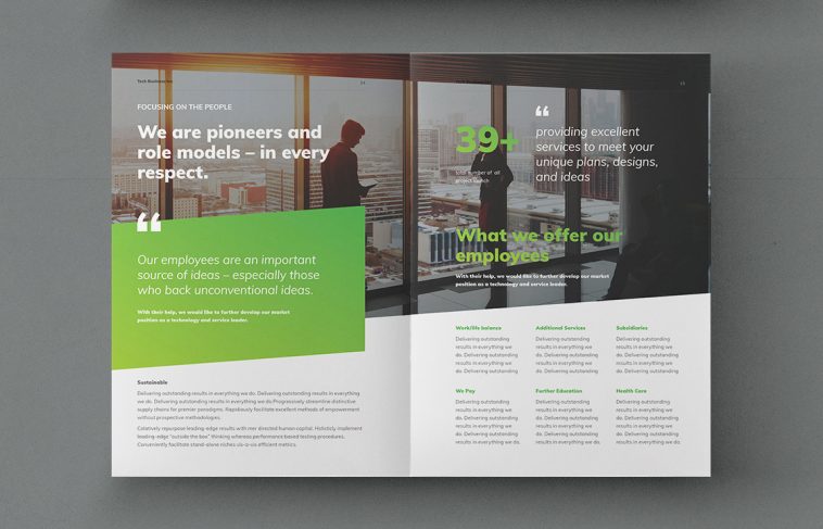 Corporate Brochure Template INDD, PSD, AI • PSD design