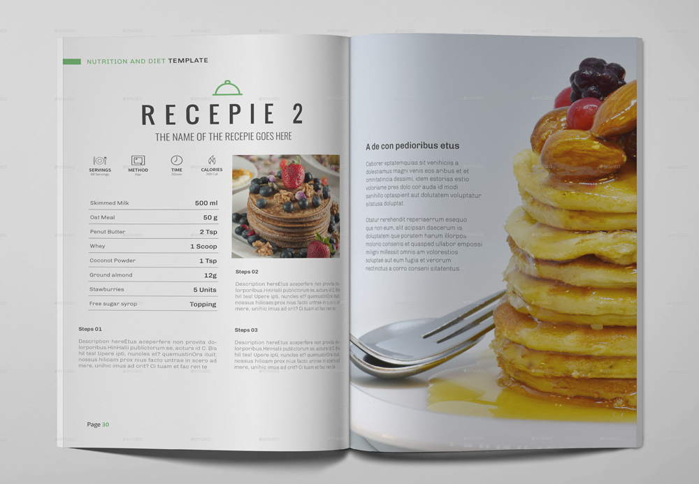 Diet Brochure Design Template