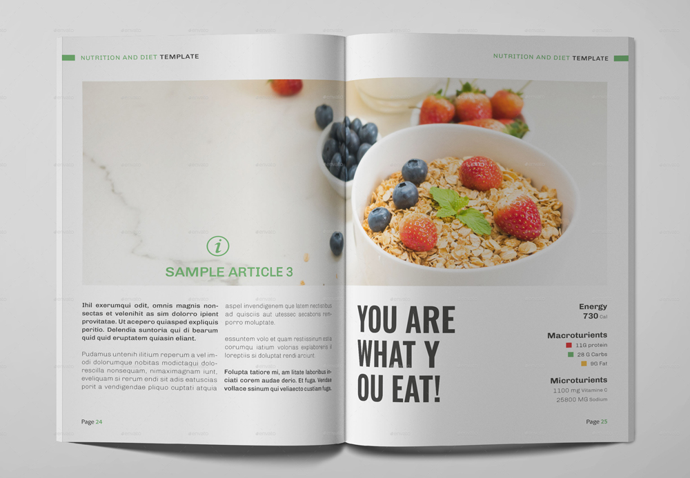 Diet Brochure Design