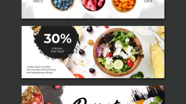 Food Facebook cover template