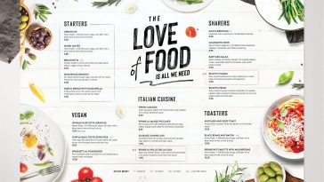 Food menu template