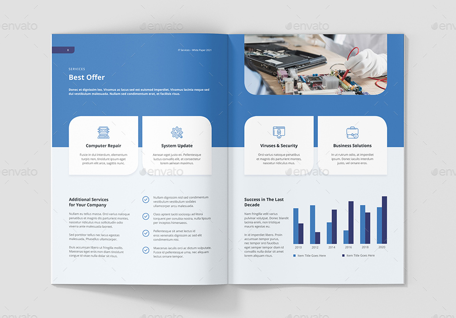 IT services white paper brochure design