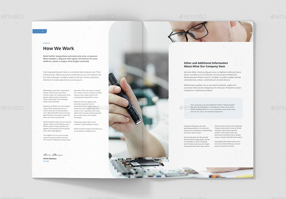IT services white paper brochure template