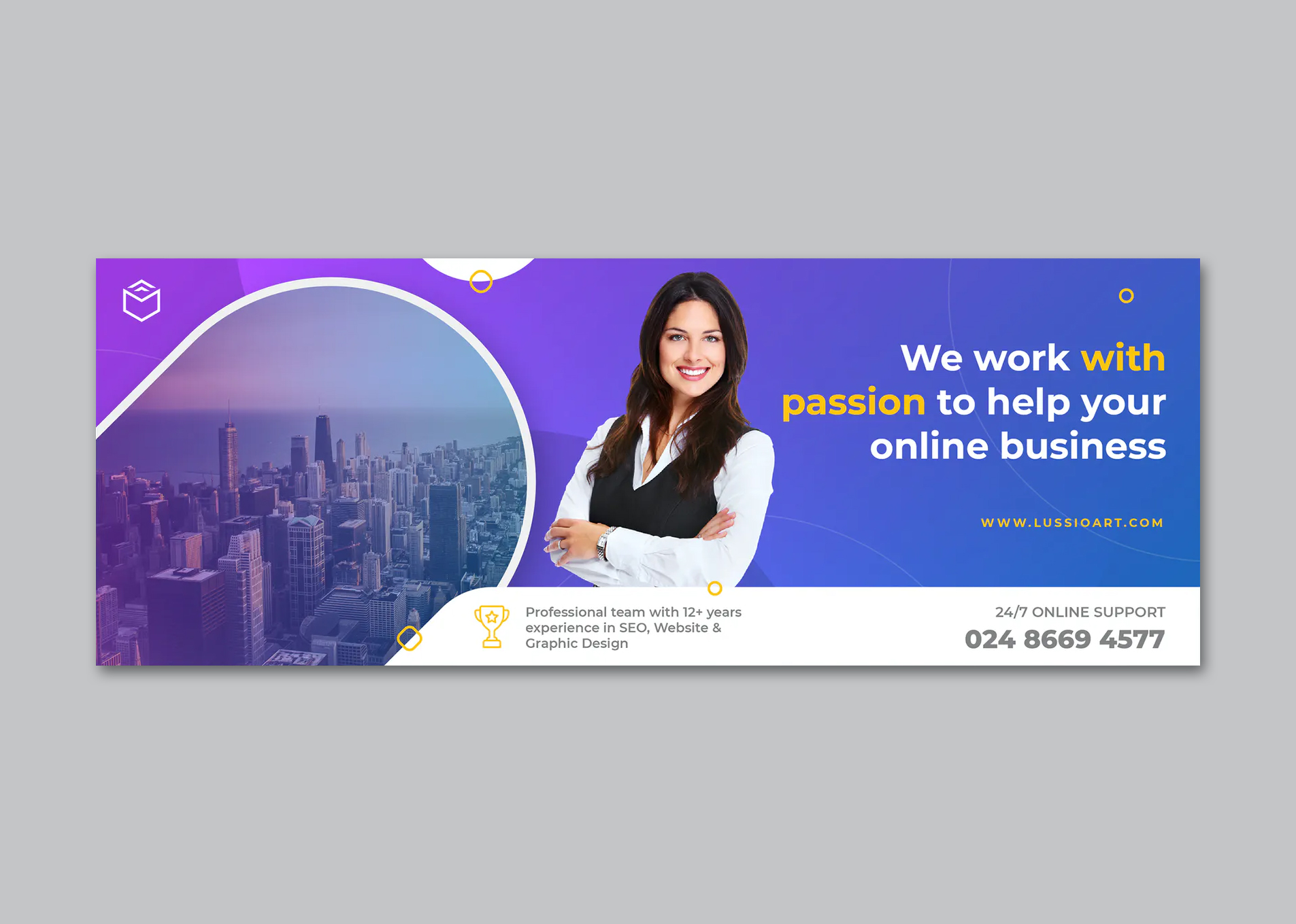 Marketing Facebook cover template