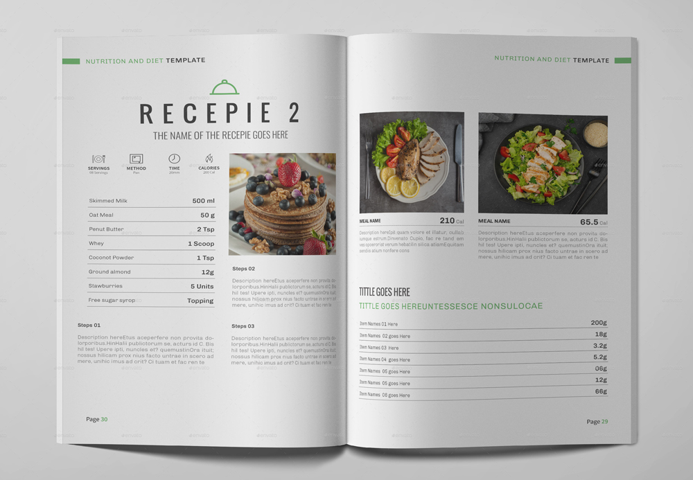 Nutrition & Diet Brochure Design