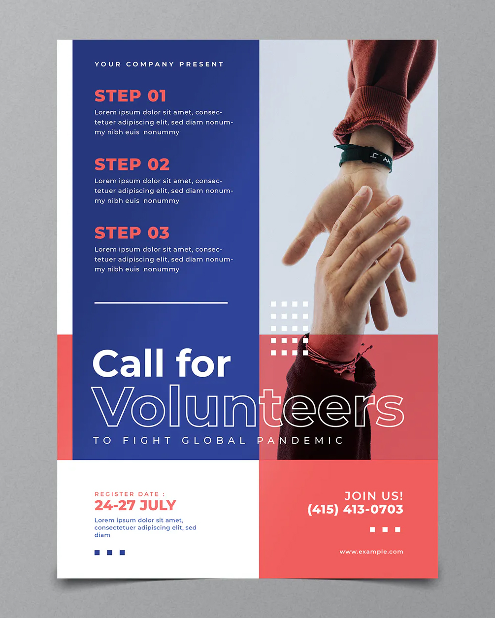 Volunteer flyer template