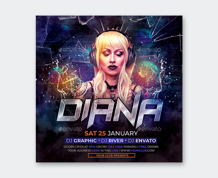 DJ Party Flyer Design