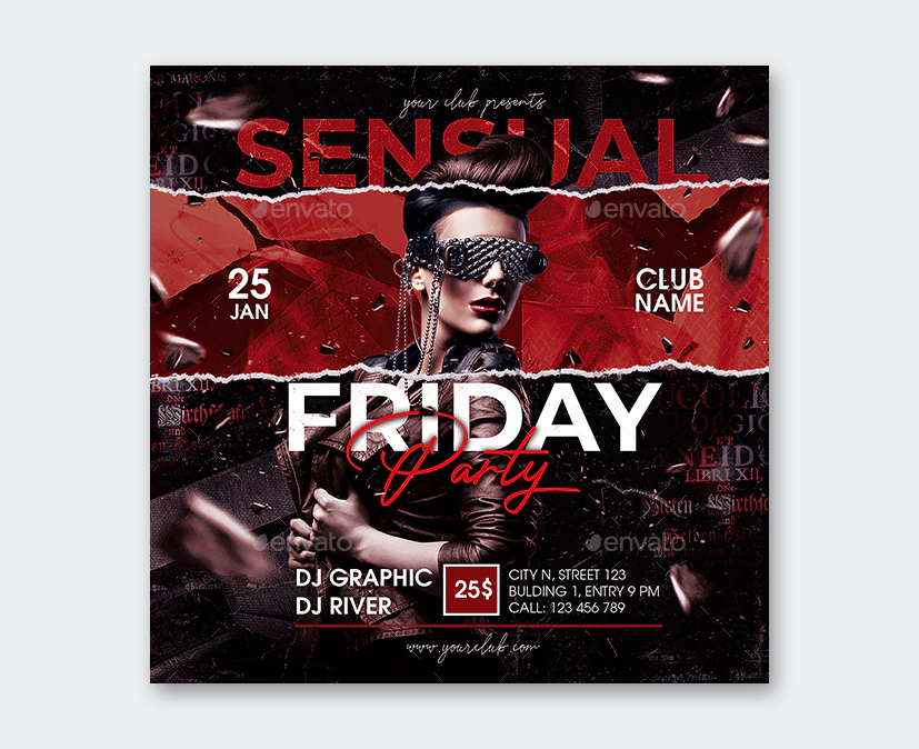 Friday Party Flyer Template