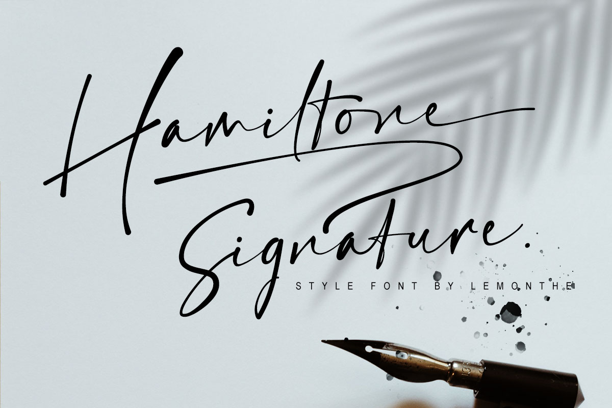 Hamiltone - Signature Font