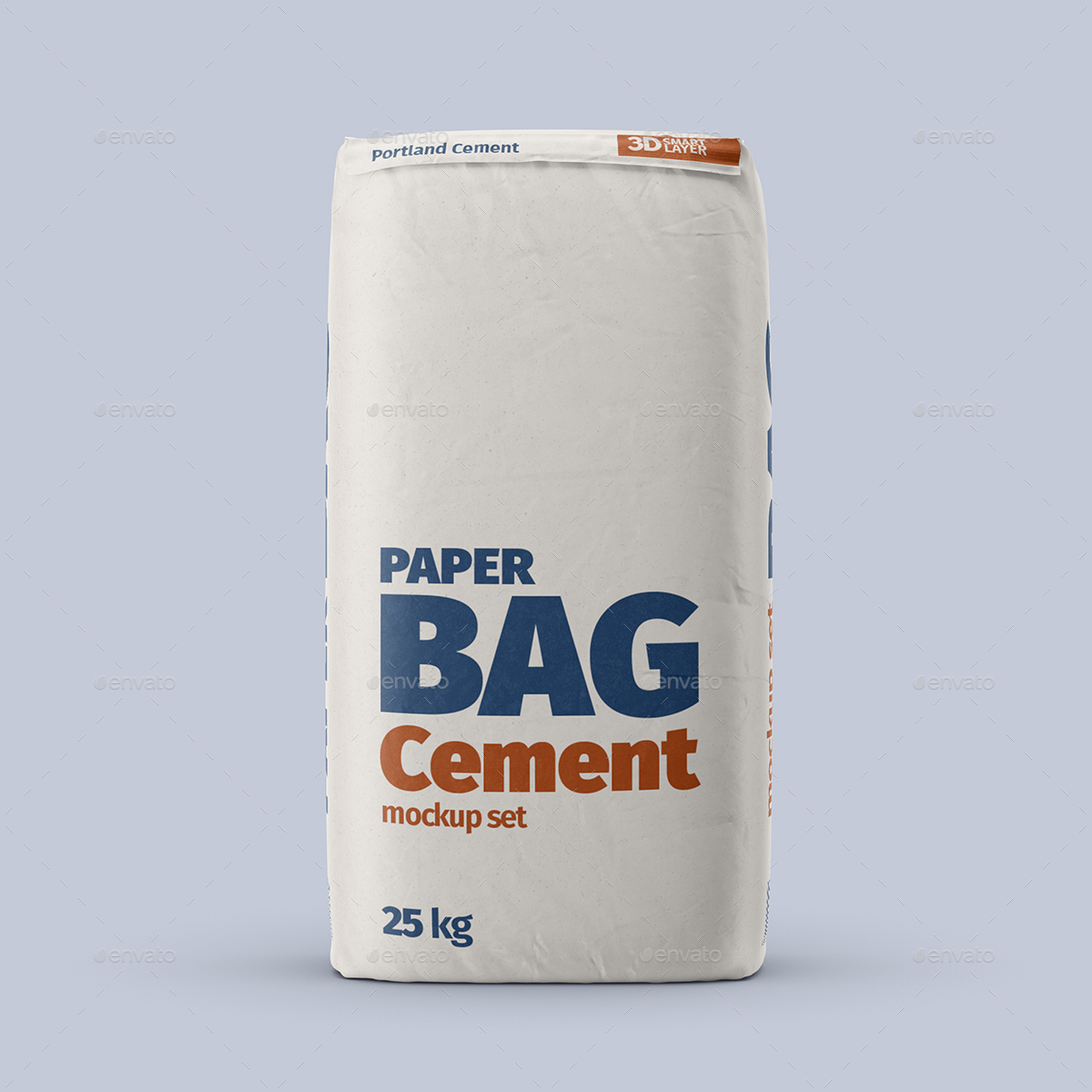 Paper Cement Bag Mockup Set