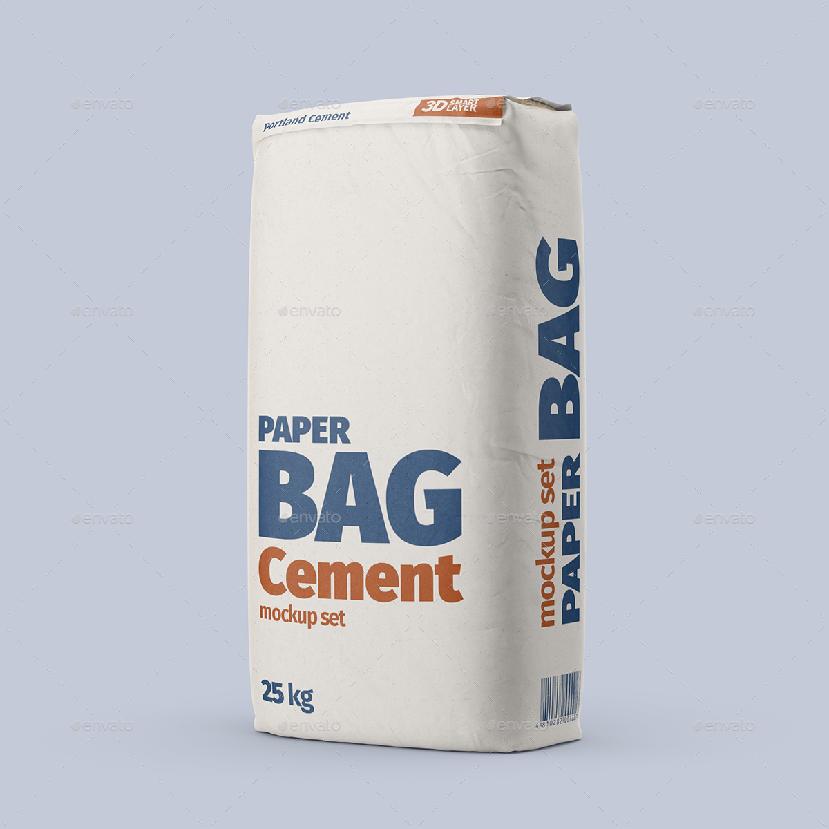 Paper Cement Bag Mockup