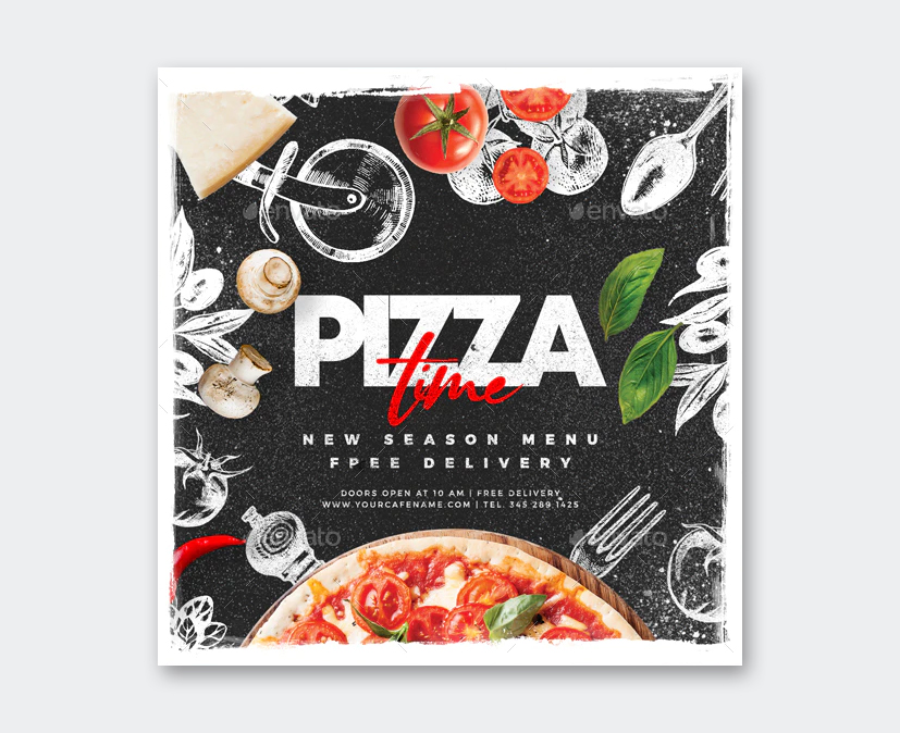 Pizza Time Flyer Template