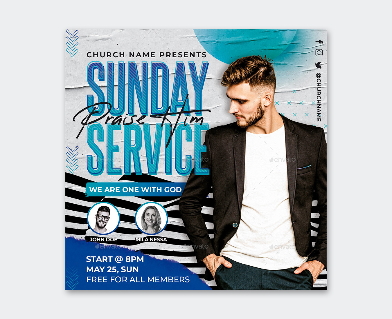 Sunday Service Flyer Template