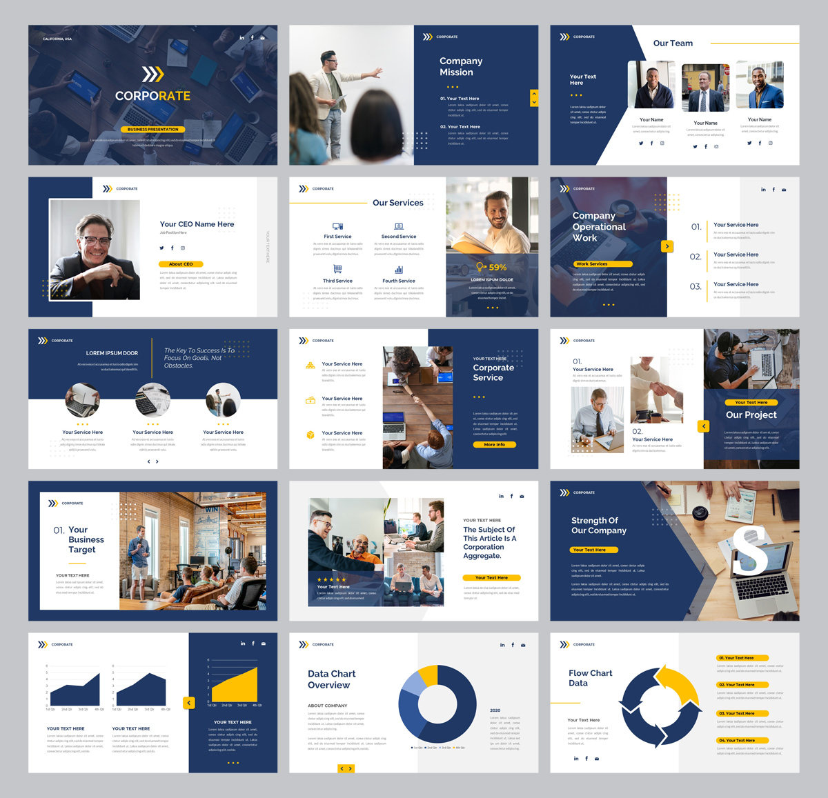 Company Business Presentation Powerpoint Template