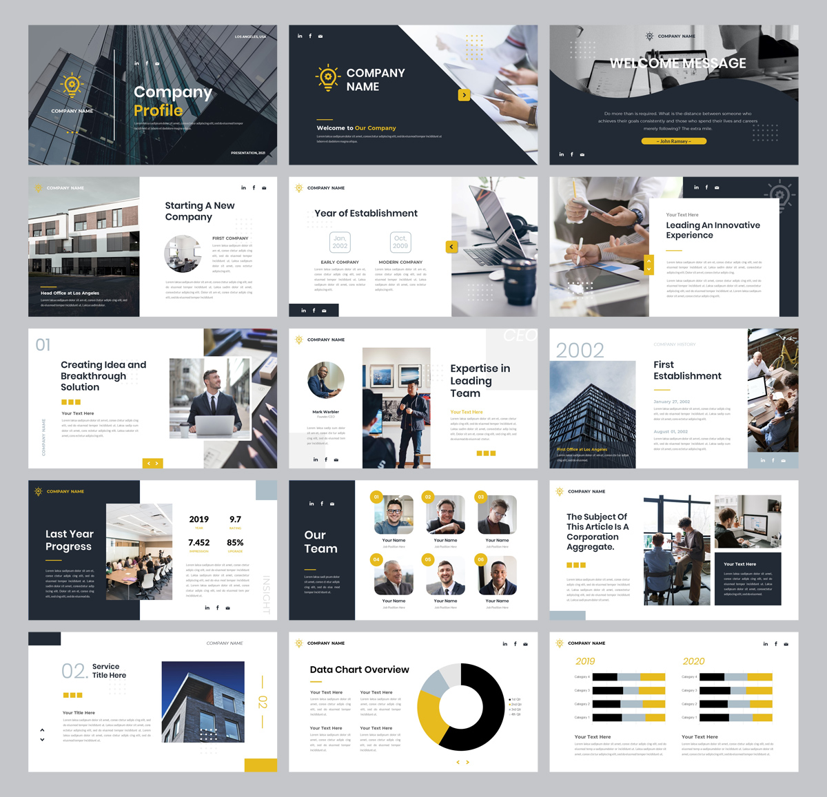 Business Presentation Powerpoints Template
