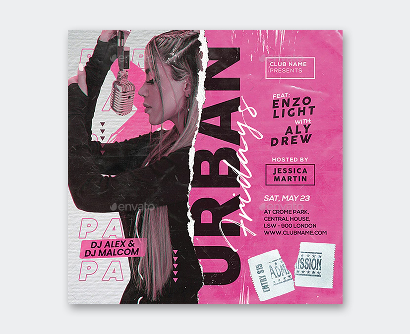 Graphic Design Nightclub Flyer