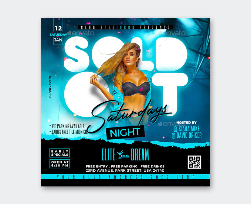 Sexy Party Flyer PSD Template