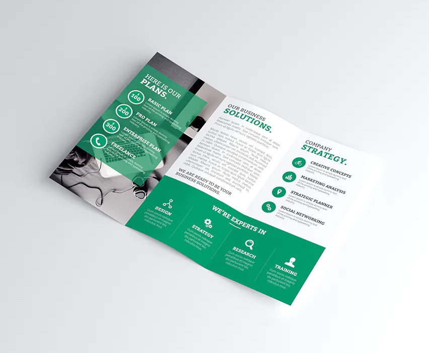 Tri-Fold Business Brochure PSD