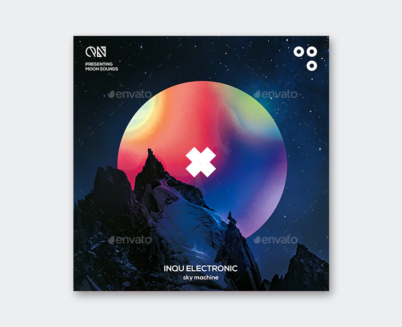 Abstract Album Cover Template