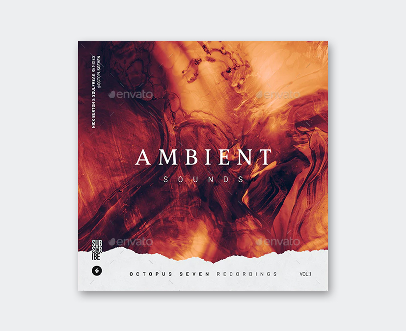 Ambient Sounds Album Cover Template