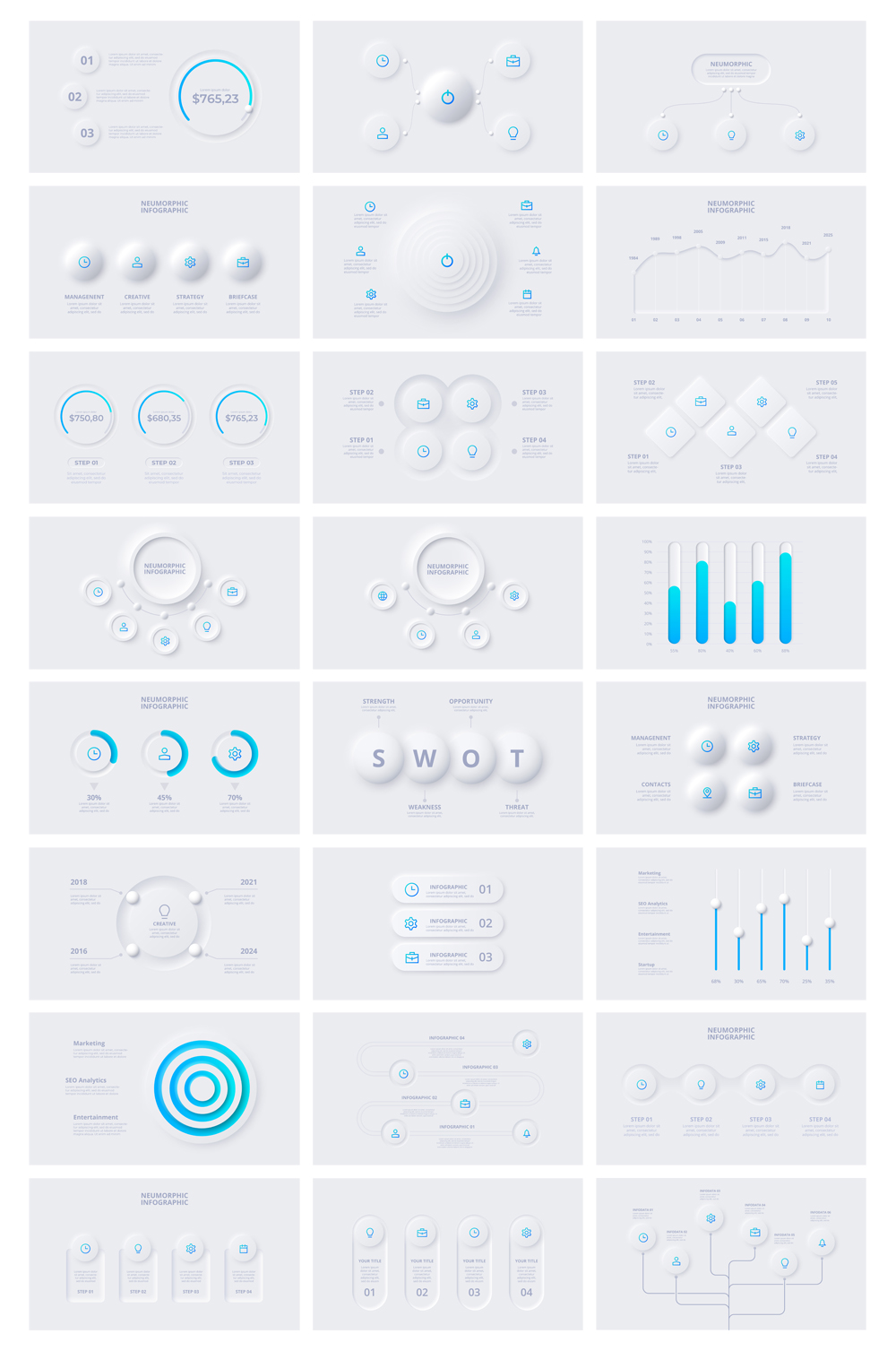 Animated PowerPoint Infographic Slide Design