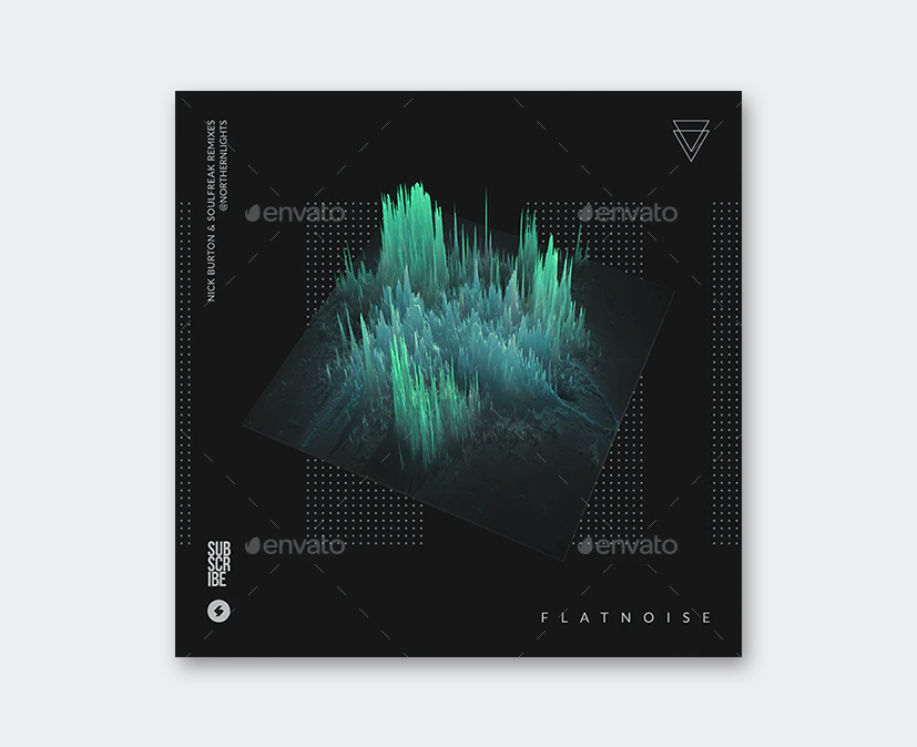 Electronic Music Album Cover Template