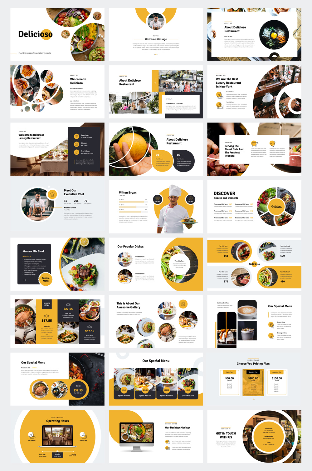 Food & Beverages PowerPoint Template