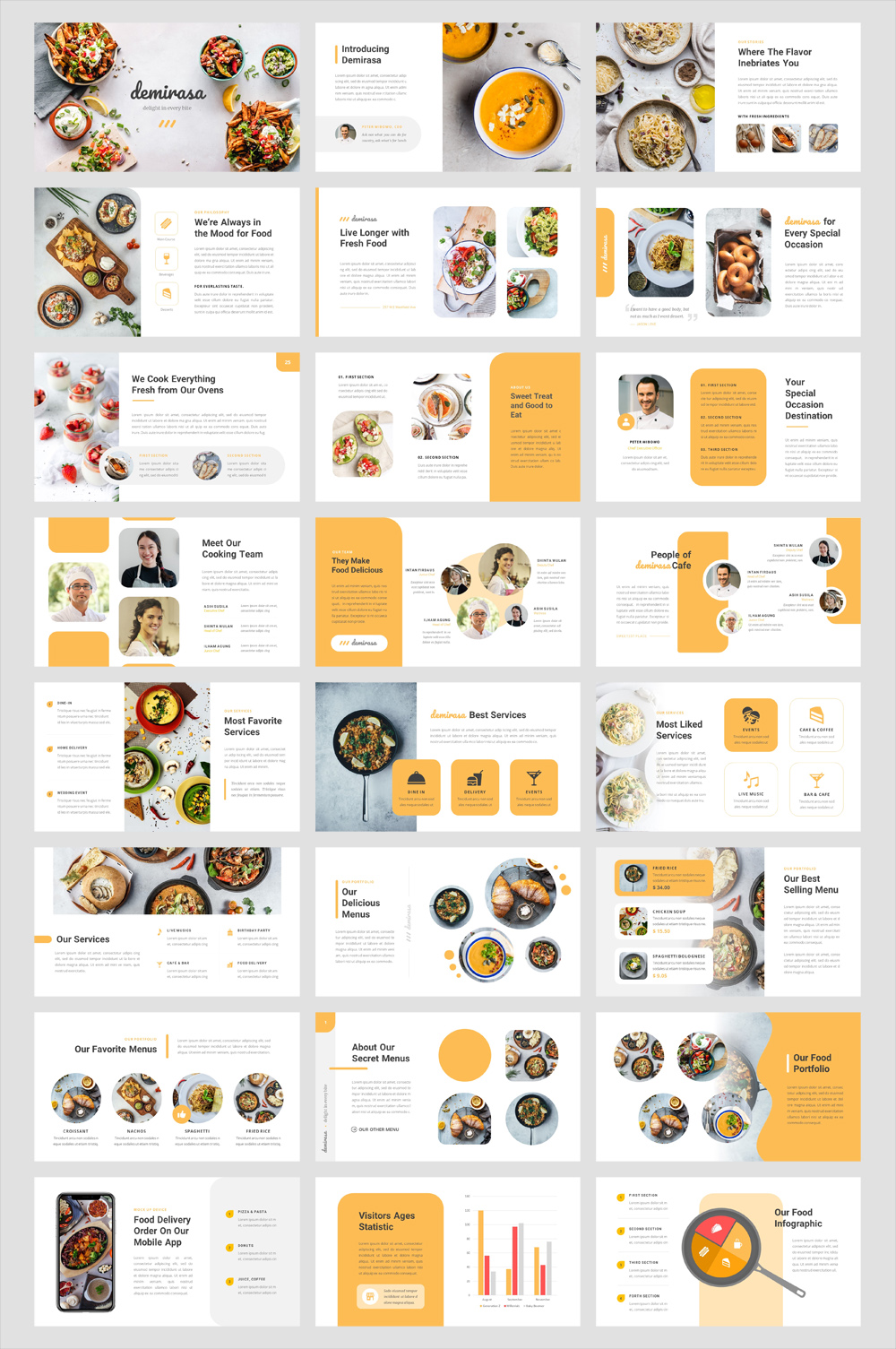 Food and Restaurant PowerPoint Template
