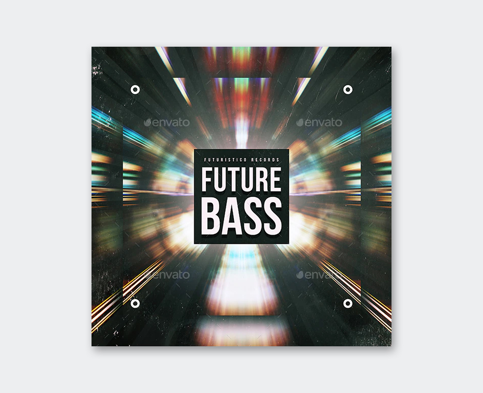 Future Bass Music Album Cover Design