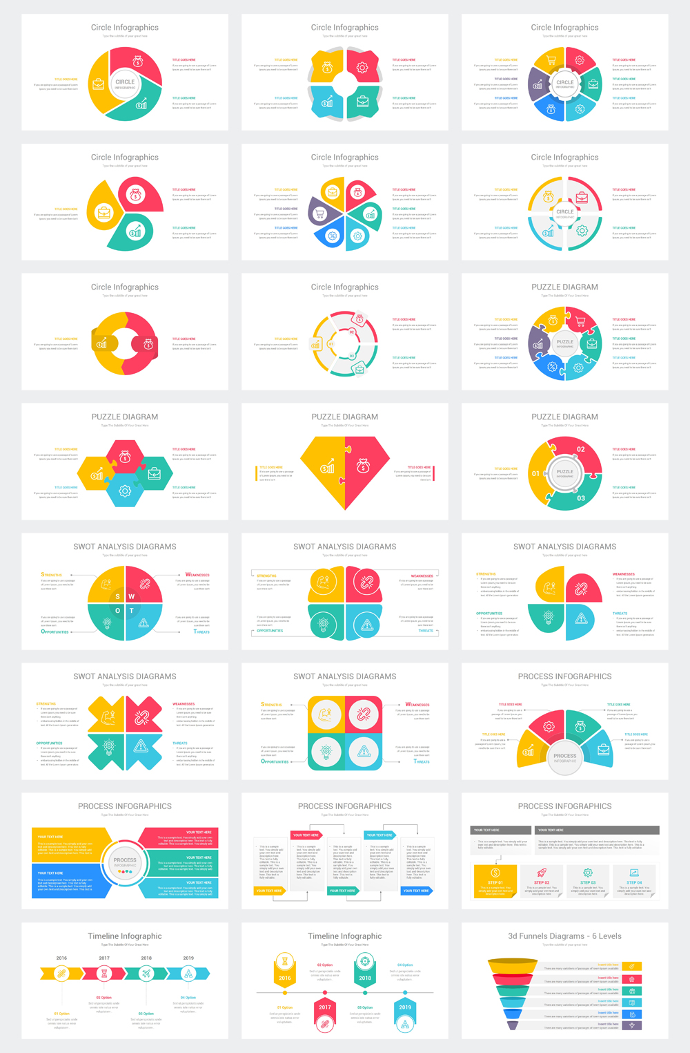 Multipurpose Infographics PowerPoint Template