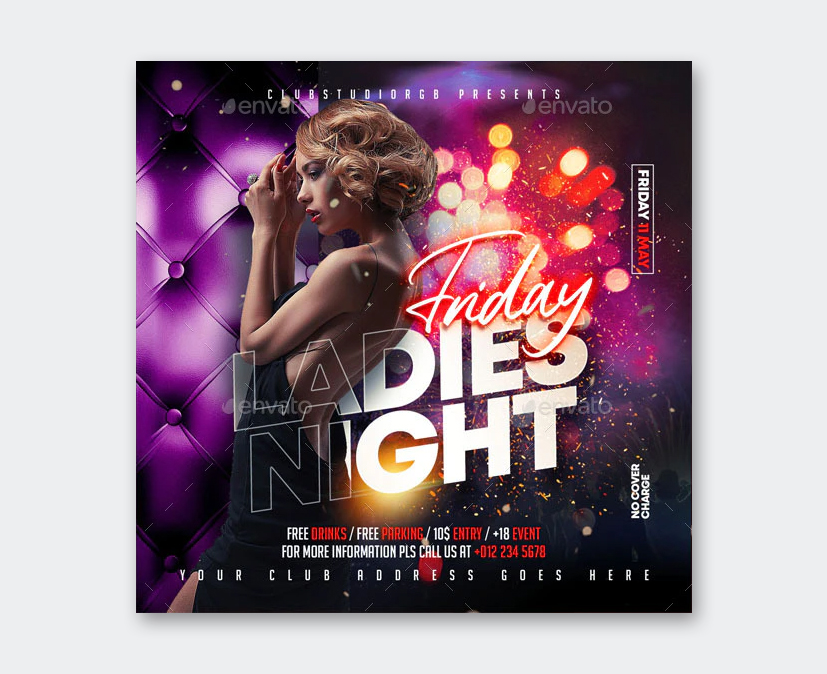 Party Flyer PSD Template