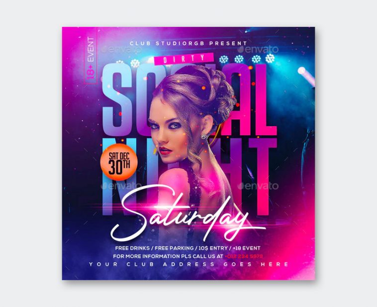 10 Best Party Flyer Templates PSD • PSD design Catchy Templates