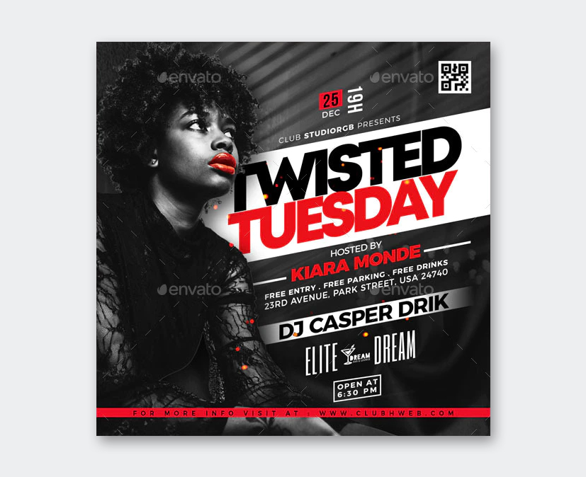 Tuesday Night Club Flyer Template