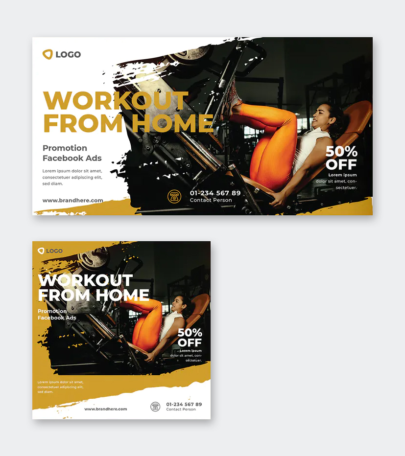 Workout Facebook Ad Template