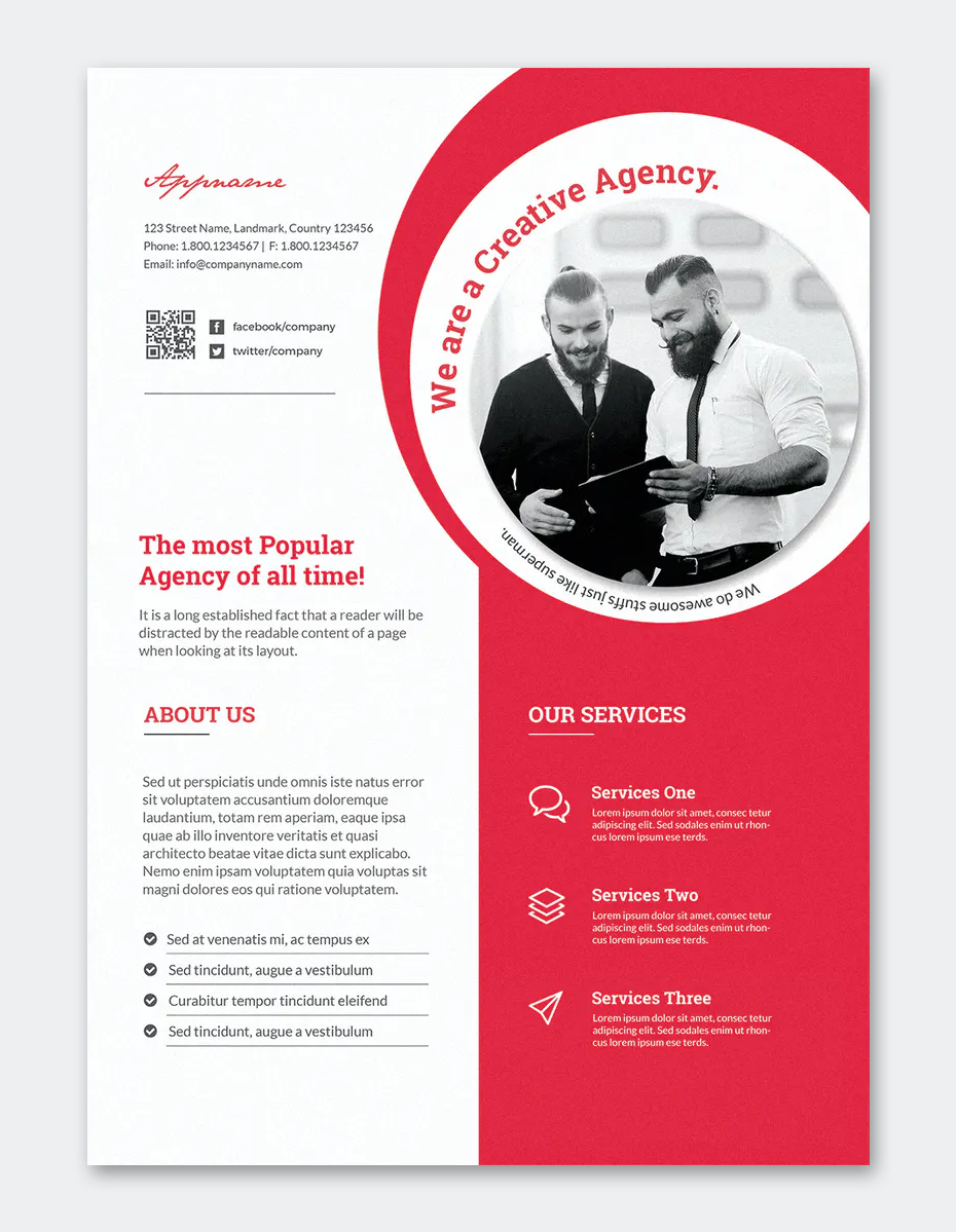 A4 Corporate Flyer Template