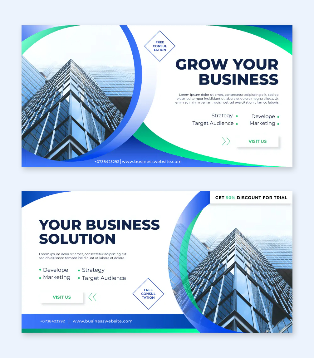 Business Facebook Ad Banner Templates