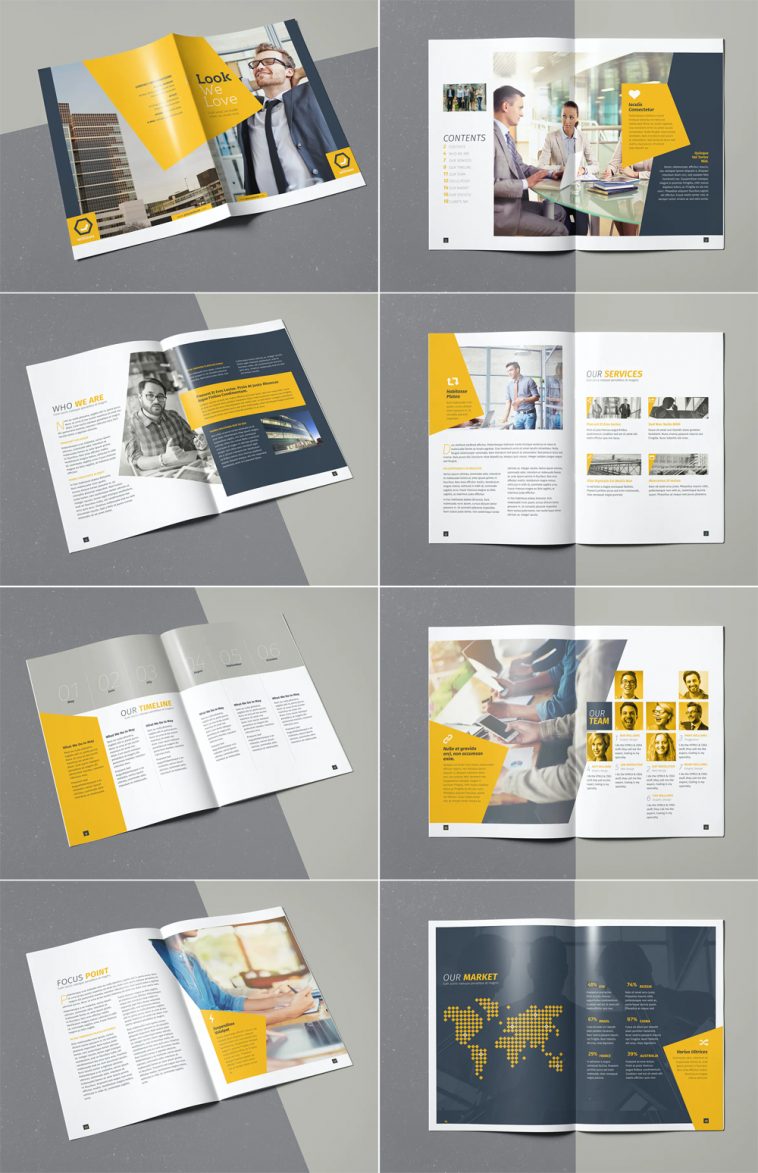 7 Best Business Brochure Templates INDD • PSD design