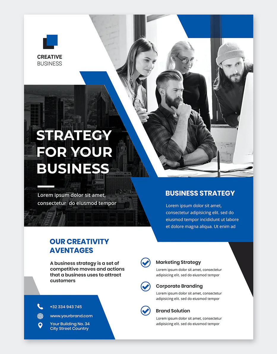 Company Business Flyer PSD