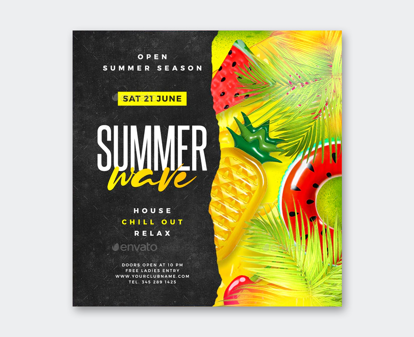 Creative Summer Party Flyer Template