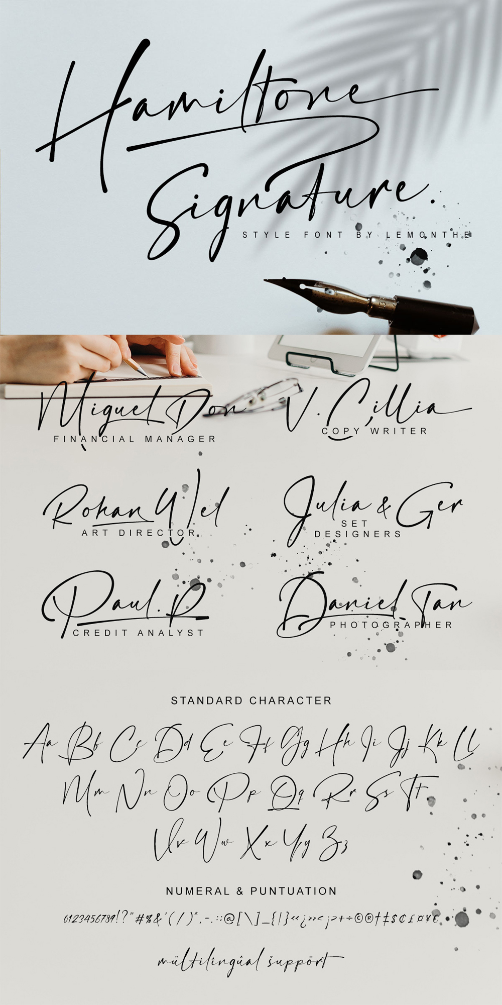 Hamiltone - Luxury Signature Font