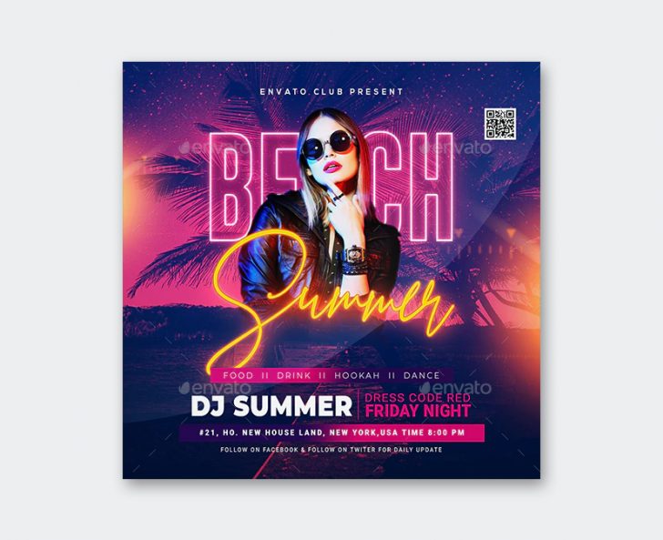 10 New Summer Party Flyer PSD Templates • PSD design