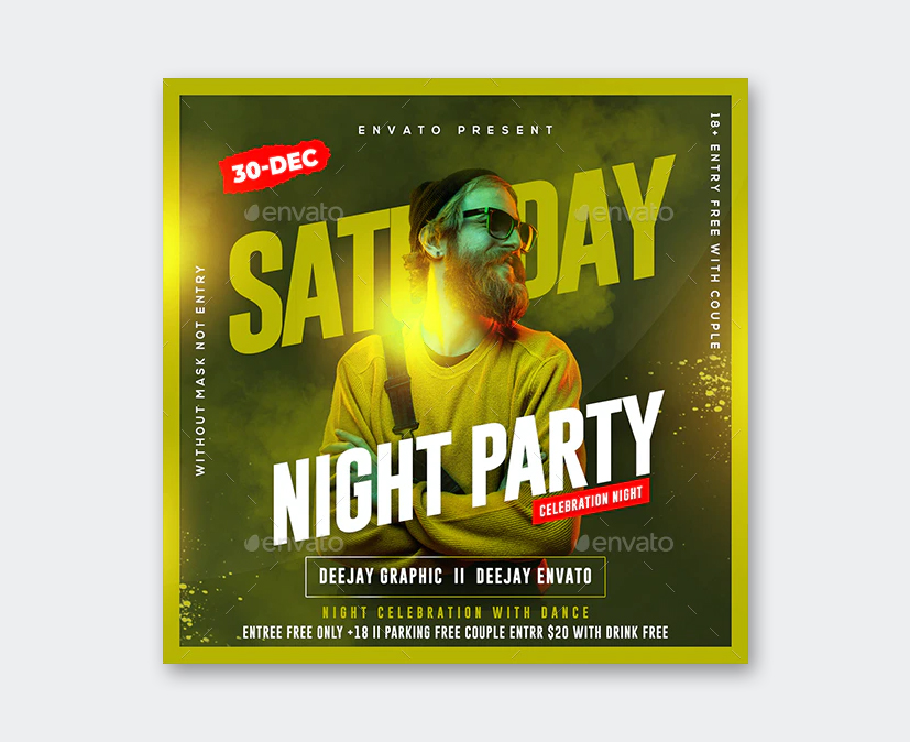 Nightclub Flyer Template PSD