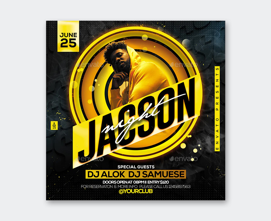 Party DJ flyer Template